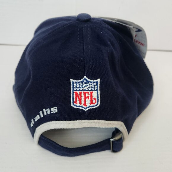 NWT VTG Dallas Cowboys Hat Cap Strap Back Blue NFL Logo Athletic Pro Line Stripe - Picture 5 of 8
